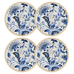 Melodie de Fleurs Pocelain Dessert Plate Set of 4