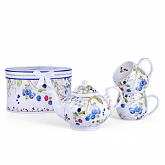 Wild Berries New Bone China Tea Set for 2 pers. in Gift Box