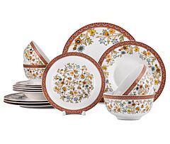 Wildflowers Porcelain China Dinner Set for 4 in Gift Box