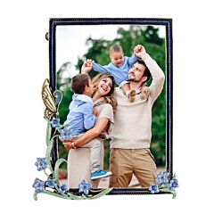 Forget-Me-Not Rhinestone Enamel Picture Frame