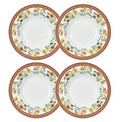 Wildflowers China Deep Plate Set of 4