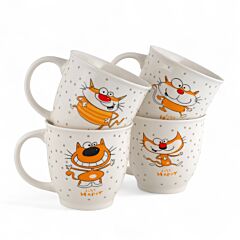 Happy Cat Ceramic Mug in Gift Box