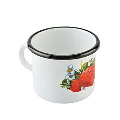 Strawberries Vintage Enamel Mug