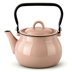 Taupe Vintage Enamel Kettle 2.7 qt