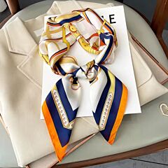 Silk Feeling Neckerchief Orange Equestrian