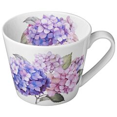 Blooming Hydrangea Porcelain Mug 