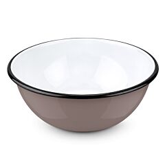 Taupe Vintage Enamel Bowl