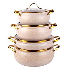 9-Piece Aluminum Cookware Set with Non-stick Coating