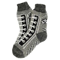 Boots Children's Wool Socks in Size 16-18 / 4-6 years (color: asphalt, gray)