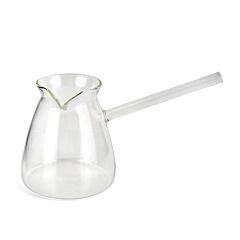 Clear Glass Turkish Cezve Coffee Pot 