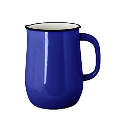 Valentine Blue Vintage Enamel Jug Pitcher