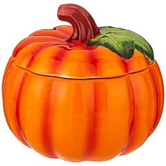 Ceramic Baking Dish with Lid Pumpkin