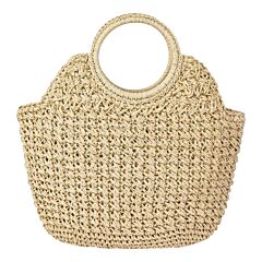 Bohemian Handmade Straw Bag (light beige)