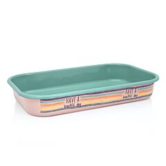 Have a Beautiful Day Vintage Enamel Roaster Baking Dish