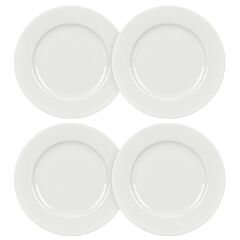 STPGoods Basic Line Bone China Dessert Plate Set of 4
