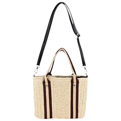 Straw Busket Crossbody Handbag (milk color)