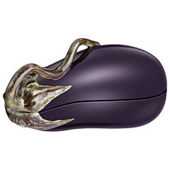 Ceramic Baking Dish with Lid Eggplant