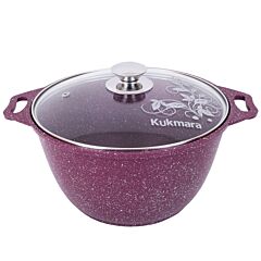 Aluminum Pot with Glass Lid "Trendy style" (mystery)
