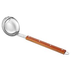 Stainless steel ladle with wooden handle for Uzbek Kazan 30cm / 11.5 inch