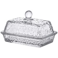 Glass Butter Dish Frost