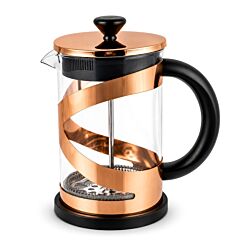 Glass French Press for Tea and Coffee Rose Gold