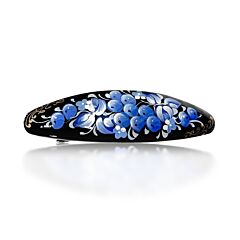 Frosted Rowanberry Hand-Painted Wooden Hair Clip