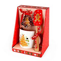 Gingerbread Tree Porcelain Mug Gift Set