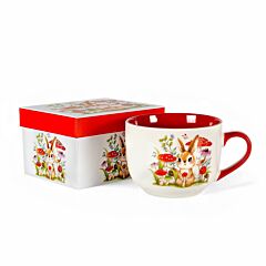 Rabbit Porcelain Soup Mug in a Gift Box 