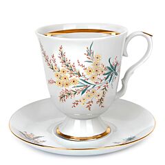 Nina Porcelain Mug and Saucer