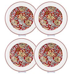 Morris Garden Bordeaux Dinner Plate Set of 4 