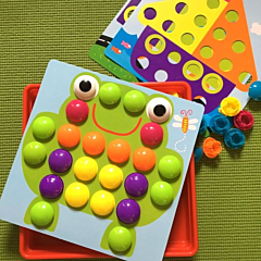 Color Button Mosaic Toy