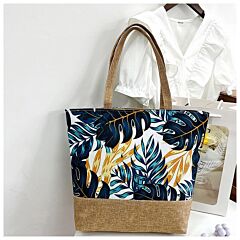 Blue Tropical Beach Tote Bag