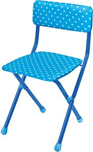Polka Dots Children's Folding Chair (blue)