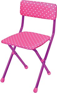 Polka Dots Children's Folding Chair (pink)