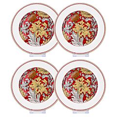 Morris Garden Bordeaux Dessert Plate Set of 4 