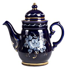 Enchantress Gold Plated Teapot. Gzhel