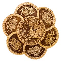 Squirrel Birch Bark Plate