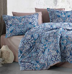 Apollo 100% Cotton Sateen 4-Piece Sheet and Pillow Cases Bedding Set