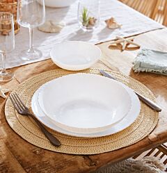 Ammonite Glass Dinnerware Set of 19