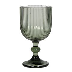 Textured Smokey Gray Wine Glass 