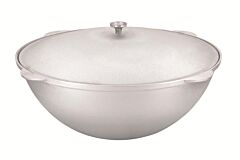 Cast Aluminum Asian Cauldron (Kazan) with Lid 23.2-qt (22 L)