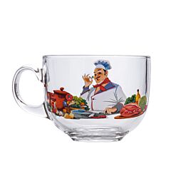 Chef Glass Soup Mug