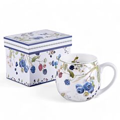 Wild Berries New Bone China Big Belly Mug in Gift Box