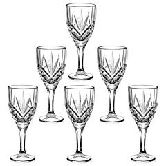 Crystal Rocks High Quality Wine Glass Set of 6