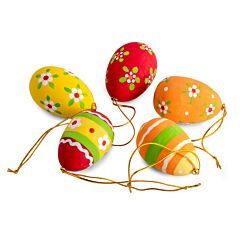 Confetti Easter Egg Hanging Decoration Set of 5