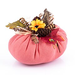 Coral Textile Pumpkin 