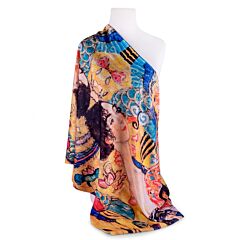 Double Sided Cashmere Scarf Golden Adele Klimt