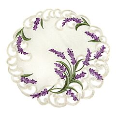 Lavender Embroidered Doily