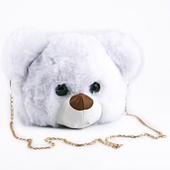 White Teddy-Bear Purse 