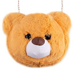 Yellow Faux Fur Teddy Bear Purse